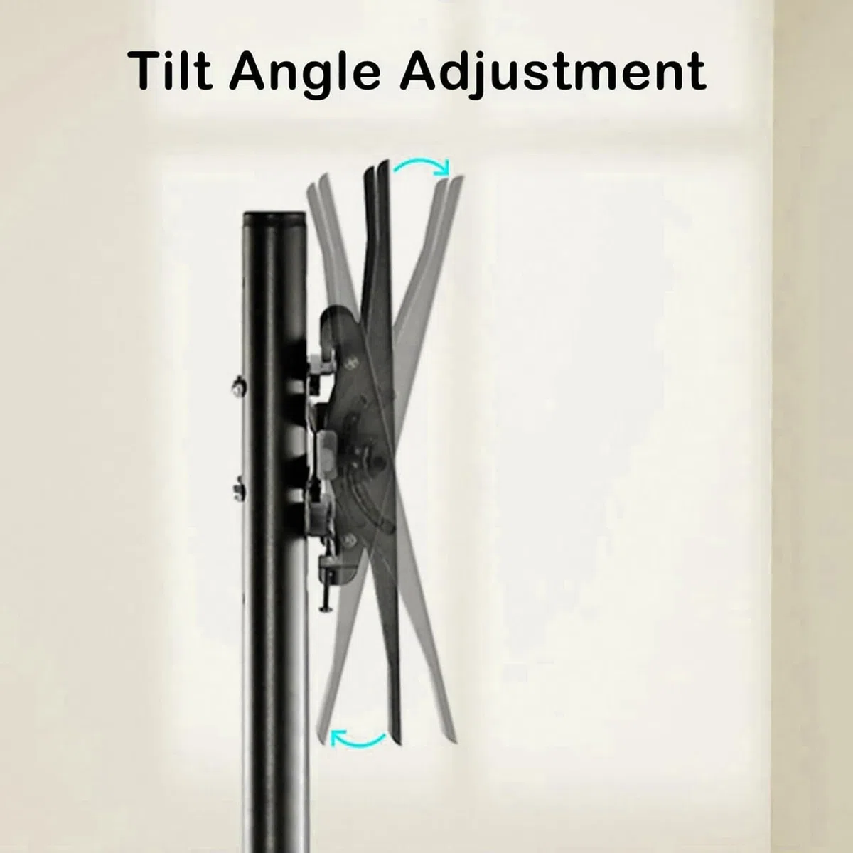 Soporte móvil para TV con Ruedas - Soporte de Suelo para TV LCD, Ajuste de Altura con Bandeja de Almacenamiento, para Pantallas de 32 a 70 Pulgadas, Pantalla horizo,