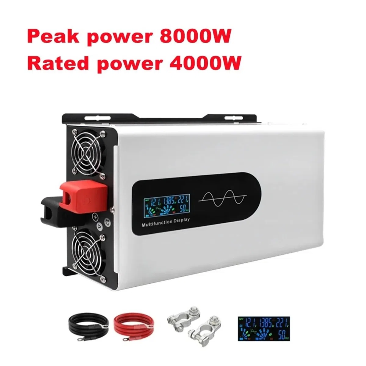 Inversor Onda Sinusoidal Pura 5000 W 8000 W 12 V 24 V 48 V 60 V A CA 220 V 110 V para Coche Solar Fuera Red Transformador(8000W,60V,110V 60HZ)