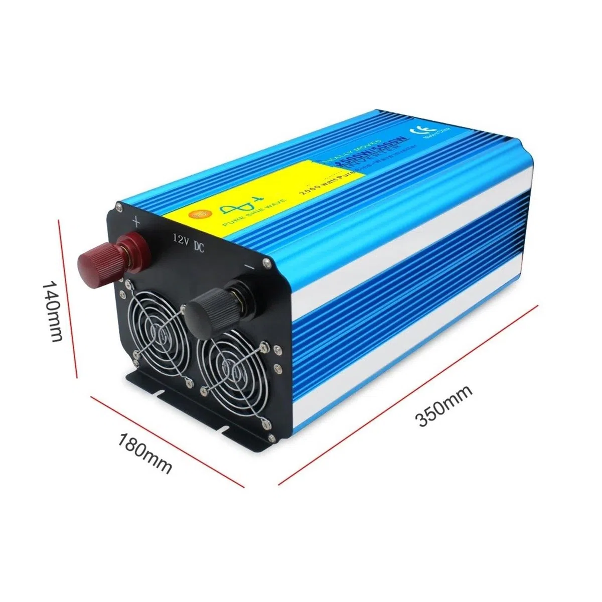 Convertidor Inversor Transformador Inversor De Potencia De 2500 W/5000 W Onda Sinusoidal Pura CC 12 V/24 V A CA 220 V/110 V Pantalla Digital LED Control Remoto.(24V,50Hz,US 110V)