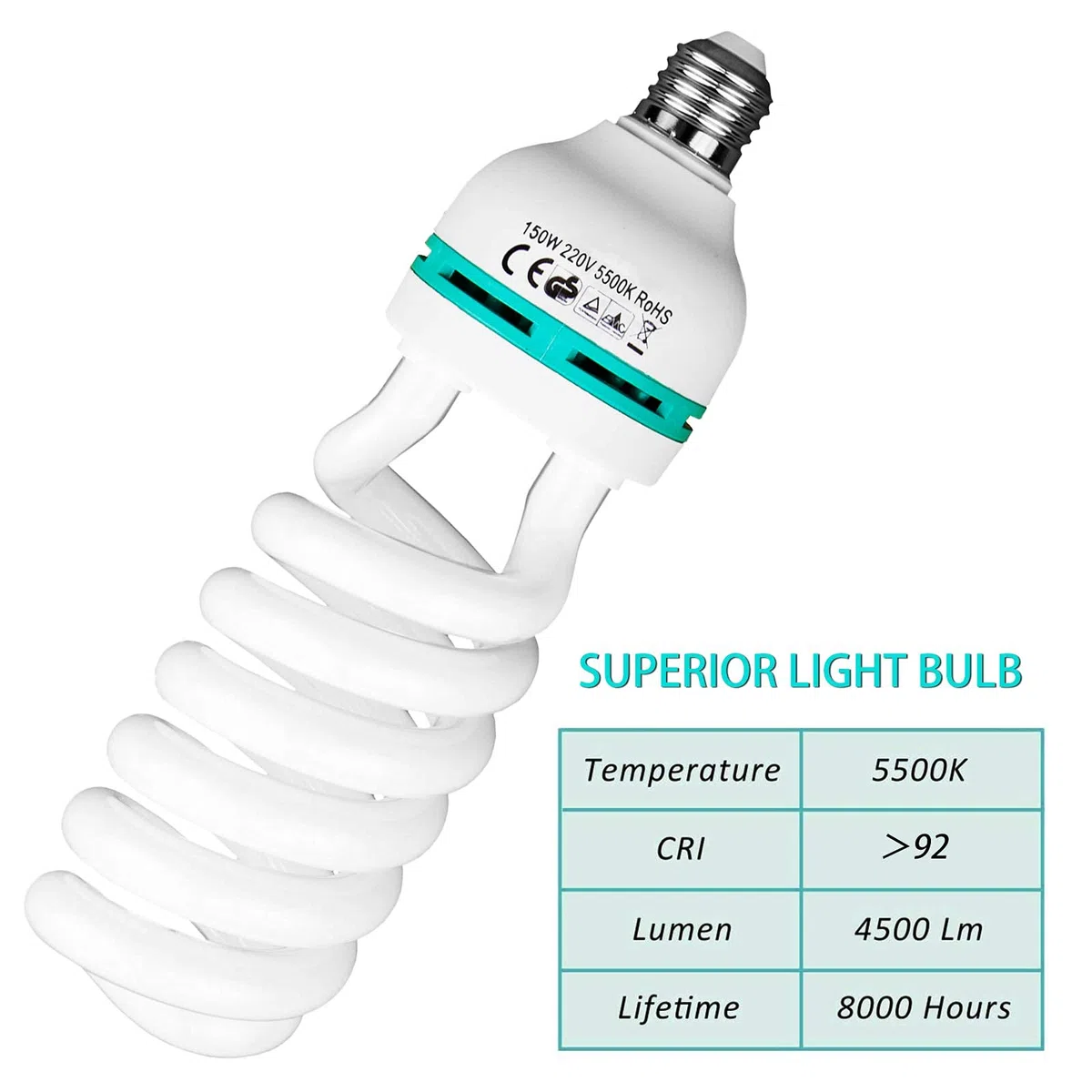 2x150W Estudio Fotografía Caja de luz de iluminación Continua Kit de Soporte de la Caja de luz Suave