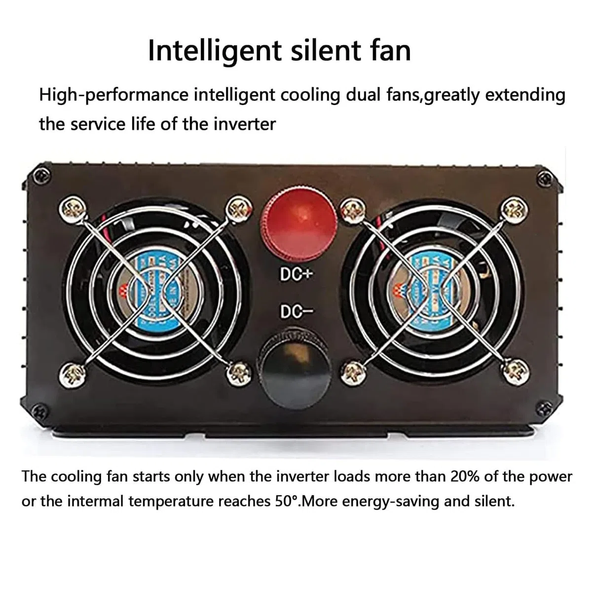 Inversor de Onda Sinusoidal Pura de 5000W, 12 V/24 V/48 V/60 V/72 V CC a 120 V/240 V CA, para Autocaravanas, Camiones, Hogar, Inversor de Energía Solar de Baja Frecuencia,48V to 220V 60Hz
