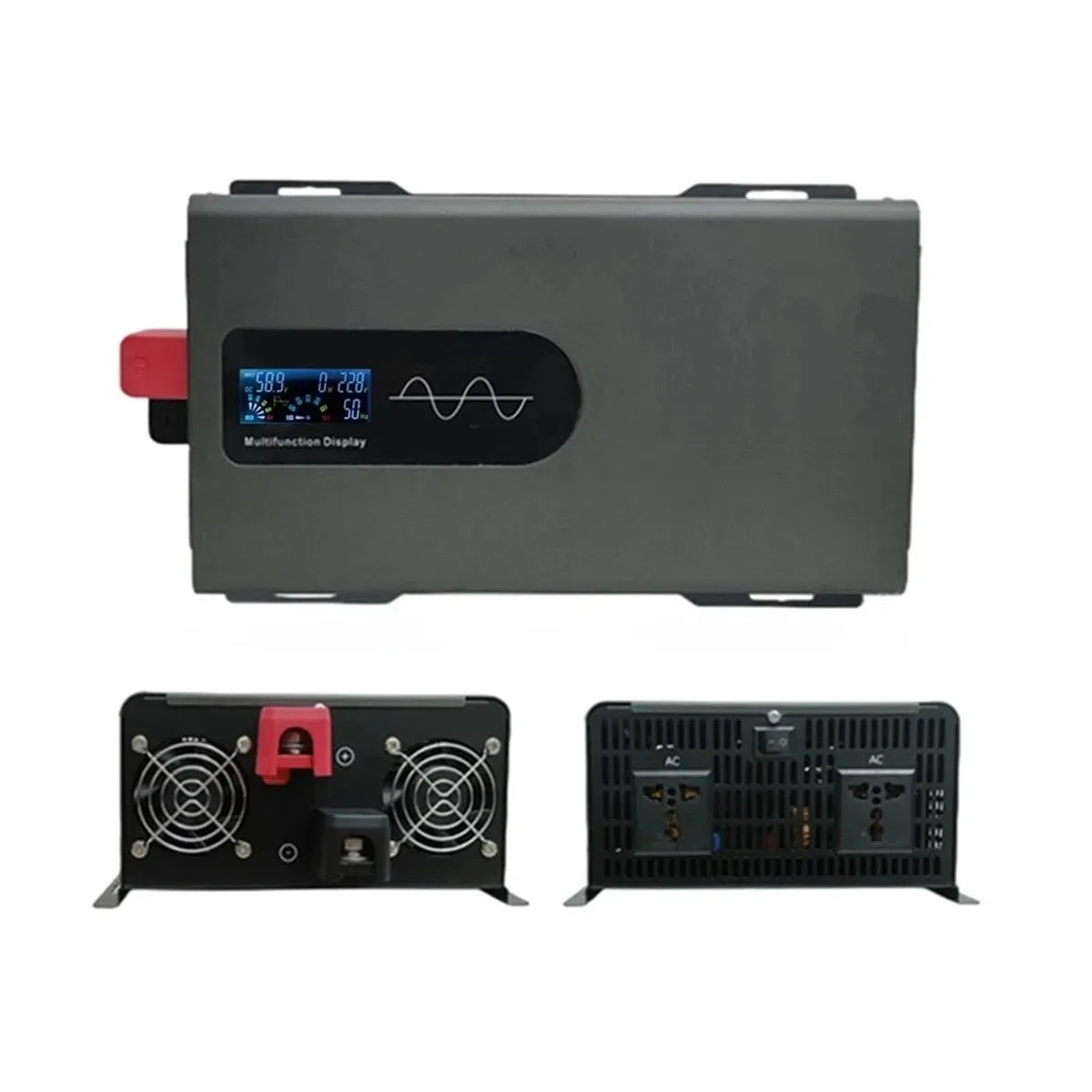 Inversor Onda Sinusoidal Pura 8000W 3000W 5000W 12000W 12 V 24 V 48 V 72 V 96 V A CA 220 V 110 V Convertidor Voltaje 50 Hz 60 Hz Portátil(12V,220V(60HZ),3000W)