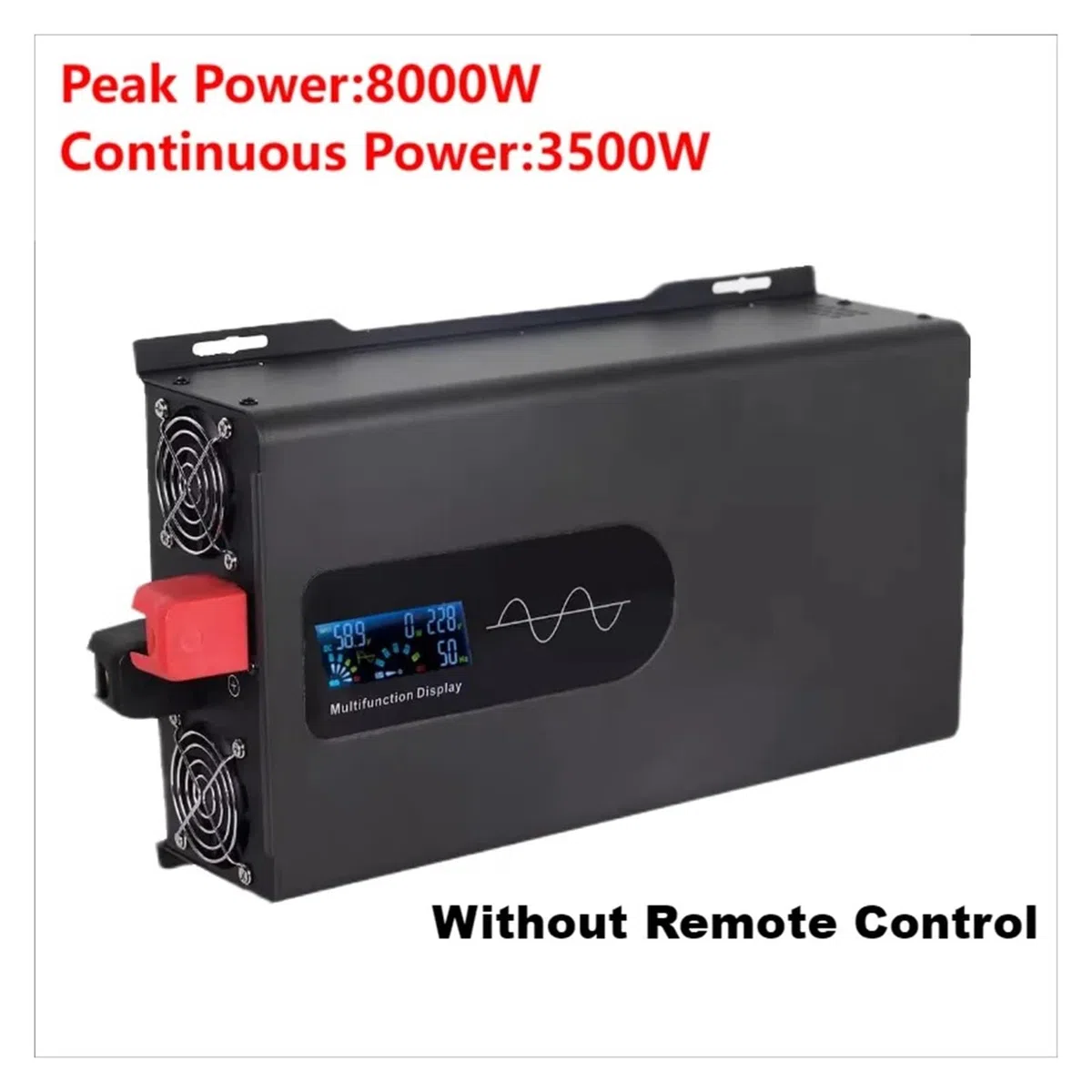 Inversor Onda Sinusoidal Pura 8000W 3000W 5000W 12000W 12 V 24 V 48 V 72 V 96 V A CA 220 V 110 V Convertidor Voltaje 50 Hz 60 Hz Portátil(72V,220V(50HZ),8000W)