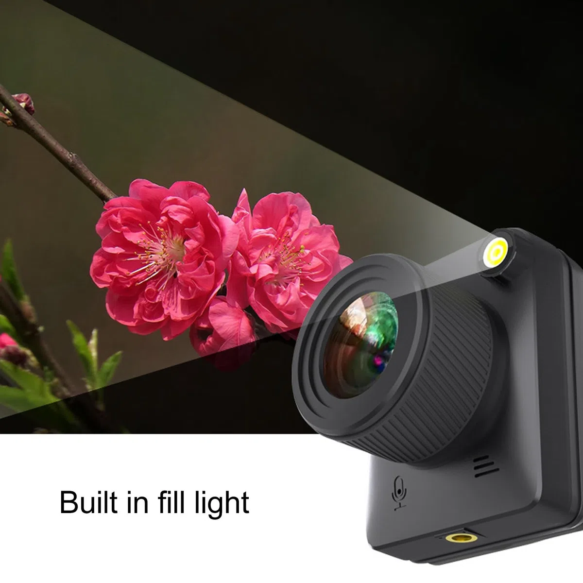 Akozon Cámara de Lapso de Tiempo, 4K 32MP Construcción para Exteriores Cámara de Lapso de Tiempo a Todo Color con Pantalla LCD de 2.0 Pulgadas Disparo Macro IP66 Disparo de