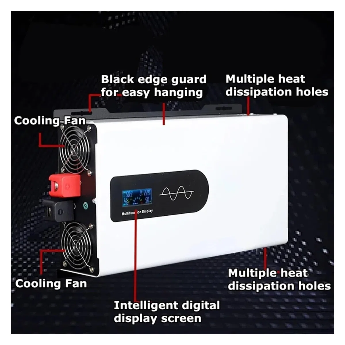 Inversor Onda Sinusoidal Pura 5000 W 8000 W 12 V 24 V 48 V 60 V A CA 220 V 110 V para Coche Solar Fuera Red Transformador(8000W,60V,110V 60HZ)