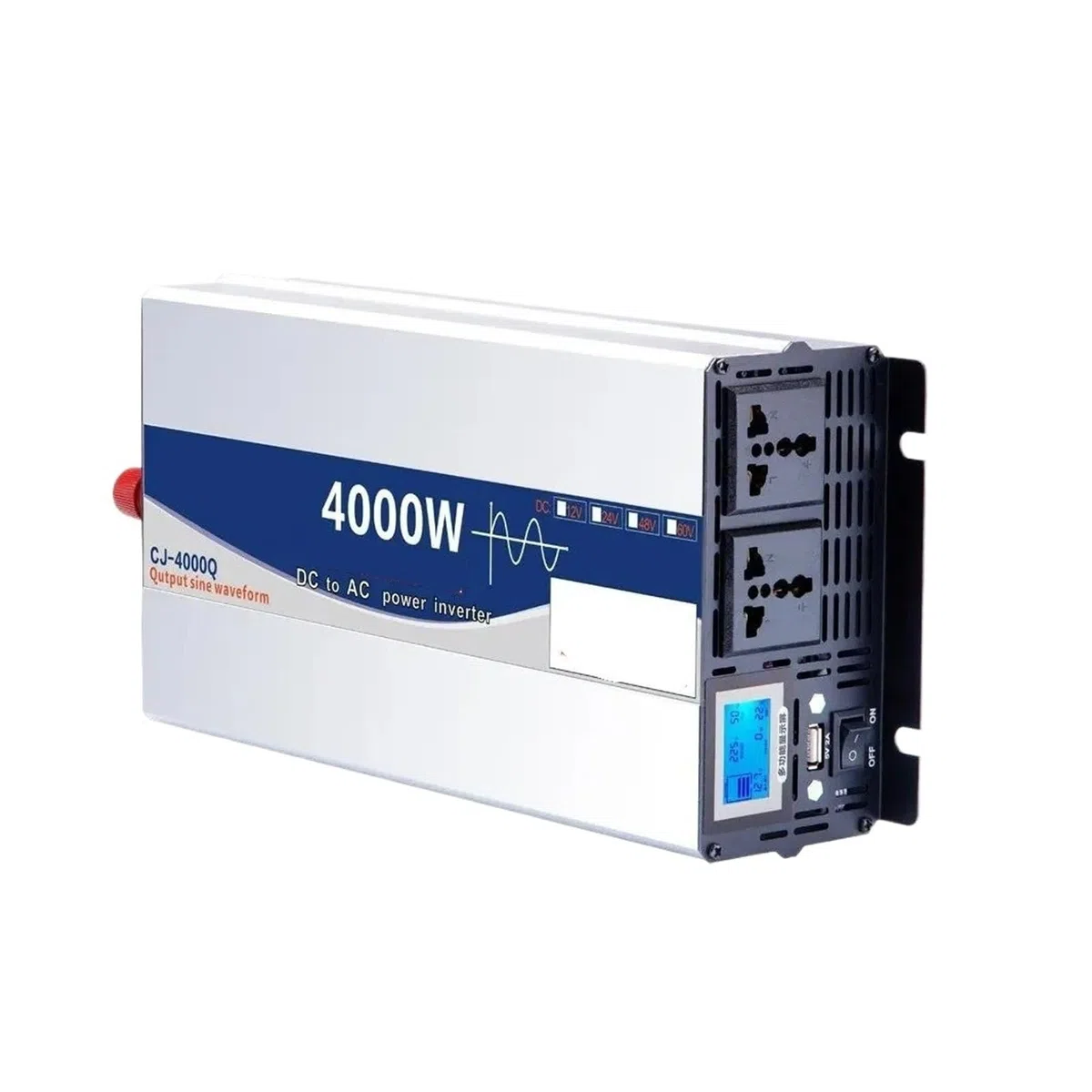 Convertidor inversor Corriente para Inversores Solares Energía Onda Sinusoidal Coche Pantalla LED USB 24V DC 12V 48V 60V 72V A CA 110V 220V 3000W 4000W 5000W