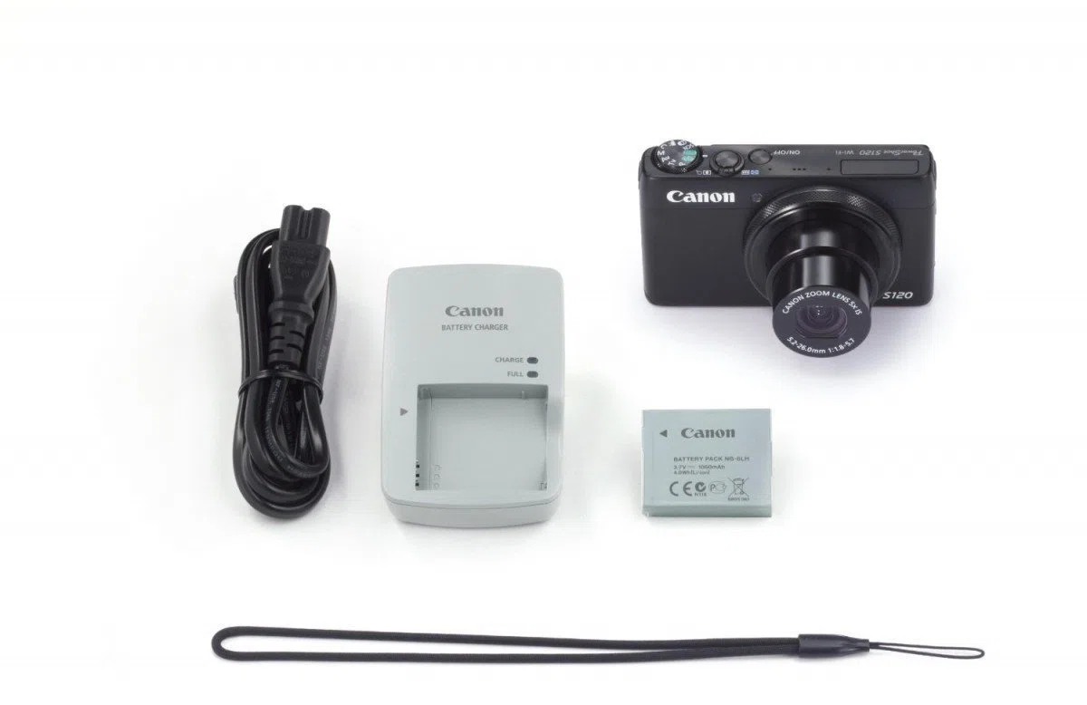 Canon PowerShot S120 - Cámara compacta de 12.1 Mp (pantalla de 3", zoom óptico 5x, estabilizador), negro