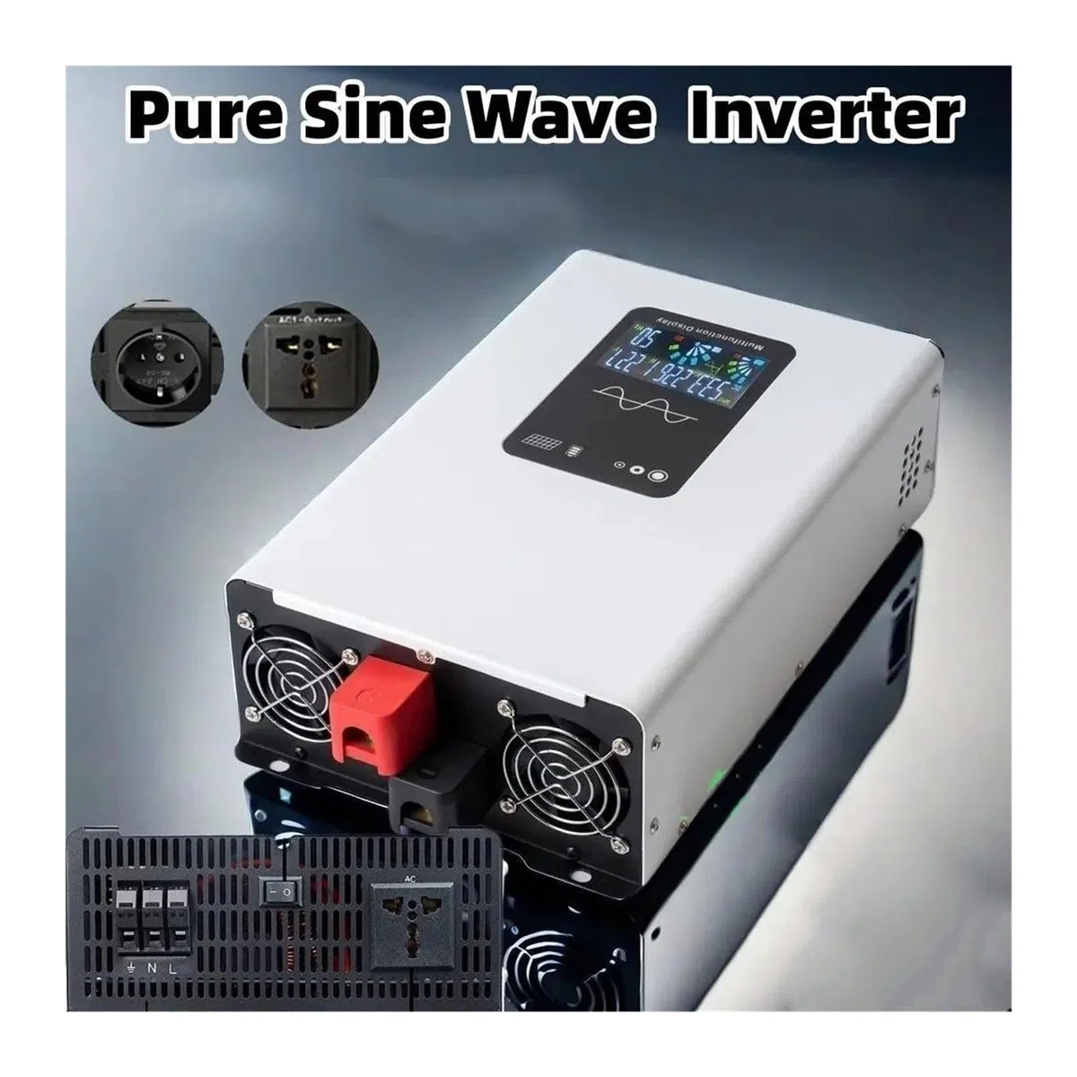 Inversor Onda Sinusoidal Pura 12000 W 6000 W 12 KW 6 KW 12 V 24 V 48 V 60 V A CA 220 V 120 V Convertidor Voltaje 50 Hz 60 Hz Convertidor(48V,230V-240V 60HZ,Europe)