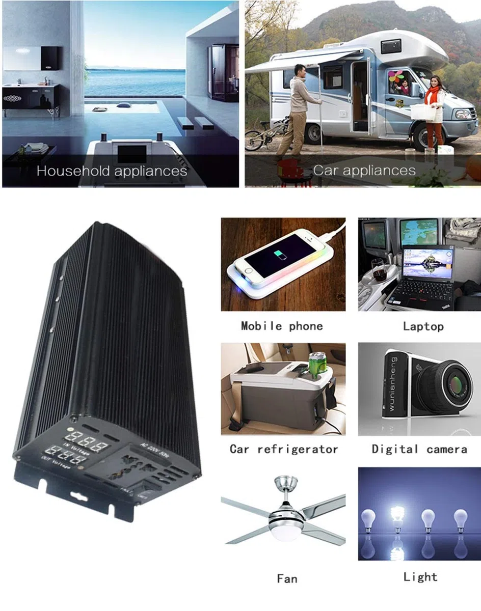 WGE Convertidores De Potencia De Inversor De 36V CC A 220V CA, Toma De Corriente del Inversor De CA.,4000w