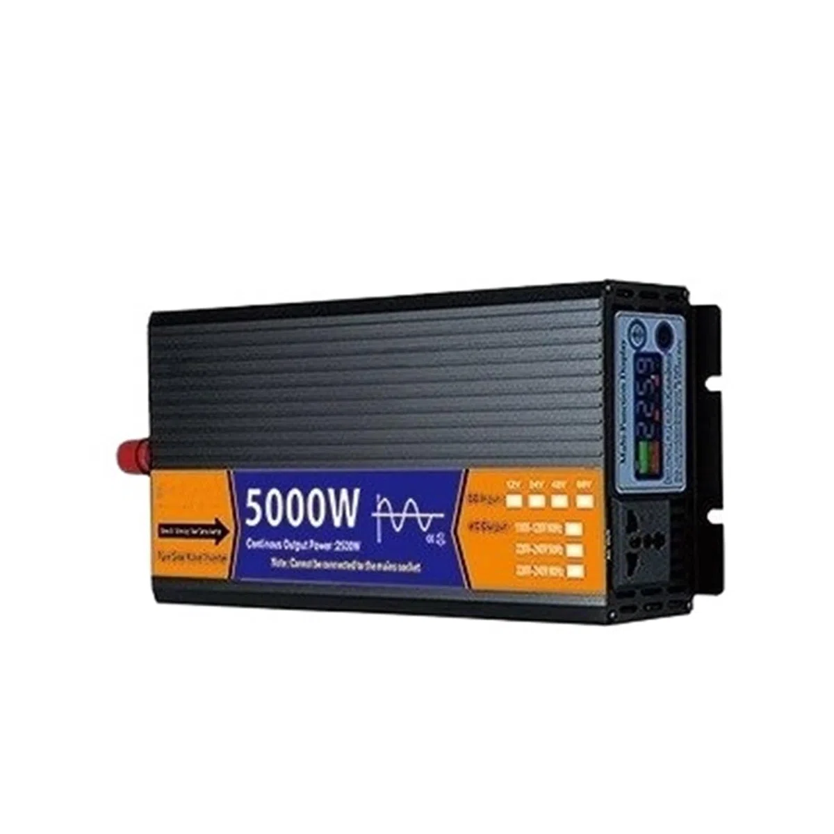 Inversor Onda Sinusoidal Pura con Transformador Voltaje Pantalla LCD Solar CC 12 V/24 V/48 V/60 V A CA 110 V/220 V 2000 W 3000 W 4000 W 5000 W Convertidor(24V,240V 60HZ,5000W)