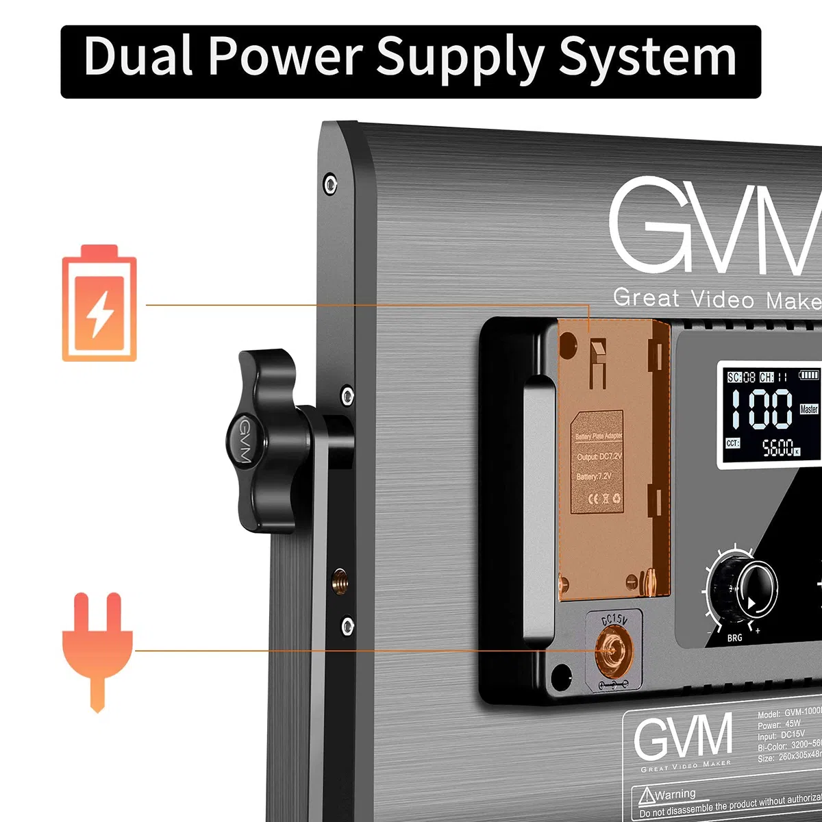 GVM Great Video Maker Luz de vídeo LED RGB, iluminación de fotografía con control de aplicación, kit de iluminación de video 1000D para YouTube Studio, 3 paquetes de luz de panel LED, 3200K5600K, 8